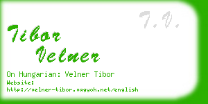 tibor velner business card